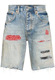 Purple Brand distressed denim shorts - Blu