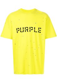 Purple Brand T-shirt con stampa - Giallo