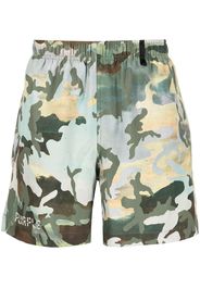 Purple Brand Costume da bagno con stampa camouflage - Verde