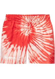 Purple Brand Shorts con fantasia tie dye - Rosso