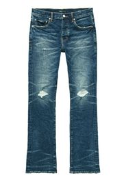 Purple Brand distressed-effect flared jeans - Blu