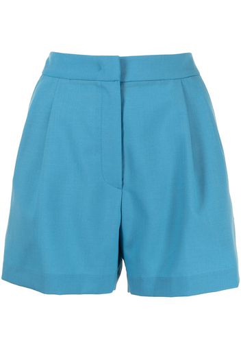 pushBUTTON Shorts con pieghe - Blu