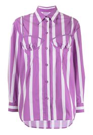 pushBUTTON Camicia a righe - Viola