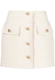 pushBUTTON button-up mini skirt - Rosa