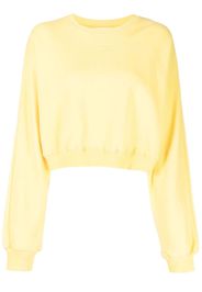 pushBUTTON logo crew-neck sweatshirt - Giallo