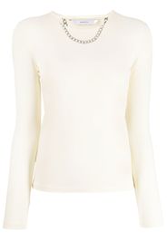 pushBUTTON Top a maniche lunghe - Giallo