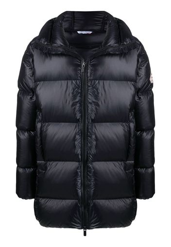 hooded puffer coat