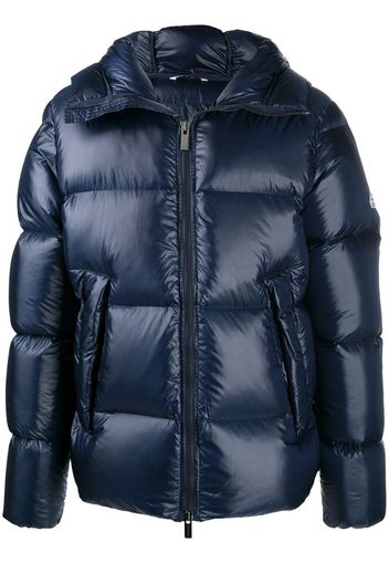 hooded puffer coat