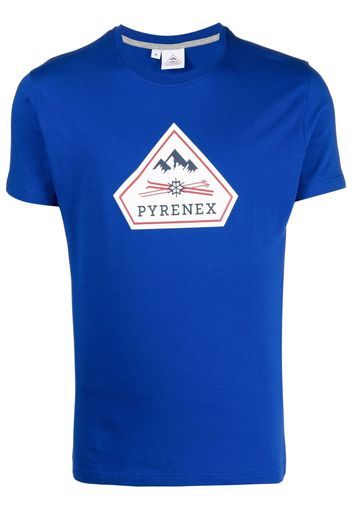 Pyrenex logo-print short-sleeved T-shirt - Blu