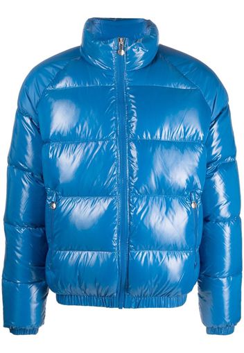 Pyrenex logo-patch padded jacket - Blu