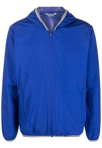 Pyrenex stripe-trim hooded jacket - Blu