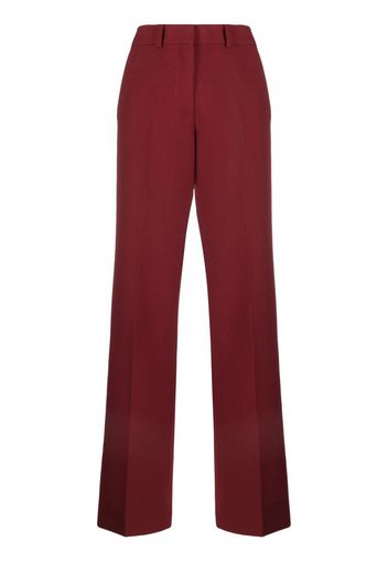 QUIRA straight-leg wool trousers - Rosso