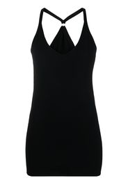 Quire U-neck tank top - Nero