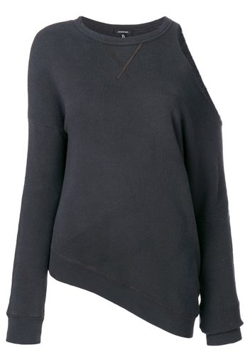 Maglione monospalla strappato