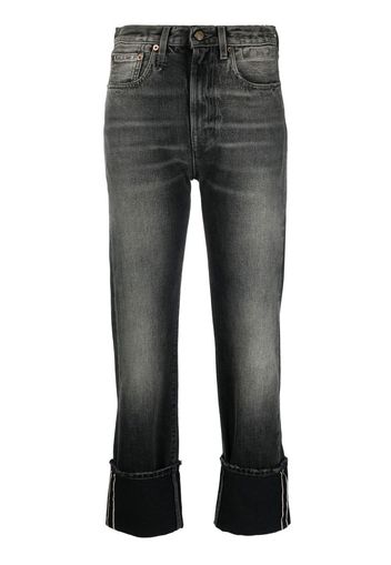 R13 light-wash straight-leg jeans - Nero