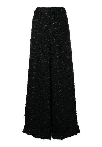 R13 Pantaloni ampi in tweed - Nero