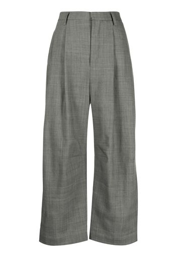 R13 wide-leg tailored trousers - Grigio