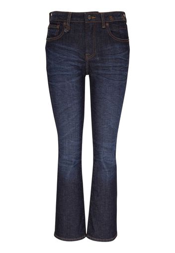 R13 mid-rise cropped jeans - Blu