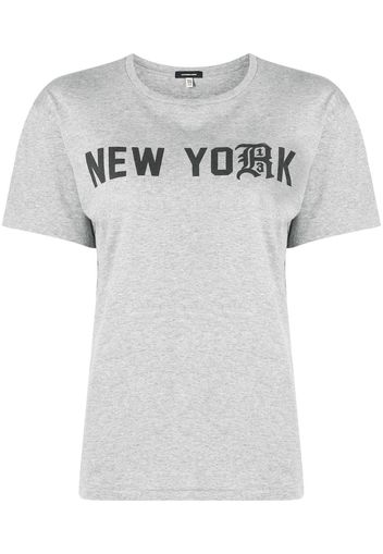 R13 New York printed T-shirt - Grigio