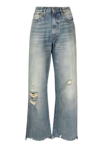 R13 Jeans Wayne a gamba ampia - Blu