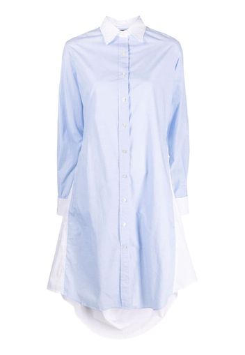 R13 long-sleeve tie shirtdress - Blu