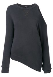 Maglione monospalla strappato