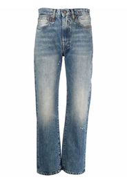 R13 high-waisted cropped jeans - Blu