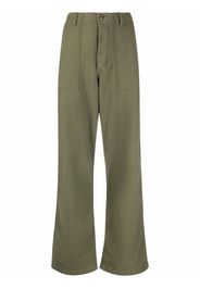 R13 low-rise wide-leg trousers - Verde