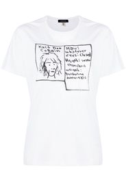 R13 cotton graphic-print T-shirt - Bianco