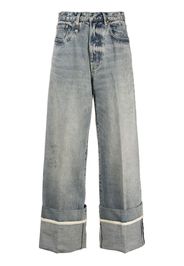 R13 Jeans dritti Nina a vita alta - Blu