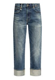 R13 rolled cuffs straight-leg jeans - Blu