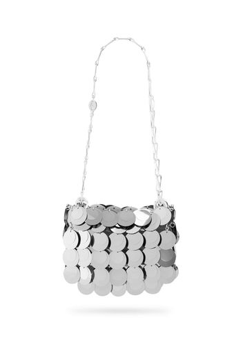 Rabanne Borsa Sparkle mini - Argento