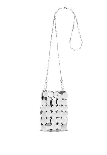 Rabanne Borsa passepartout Sparkle mini - Argento