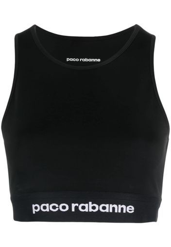 Rabanne Jersey Bodyline sports bra - Nero