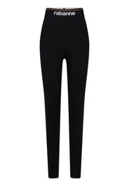 Rabanne Leggings con banda logo Bodyline - Nero
