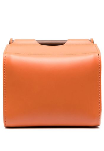 Rabitti 1969 Jota leather storage basket - Arancione