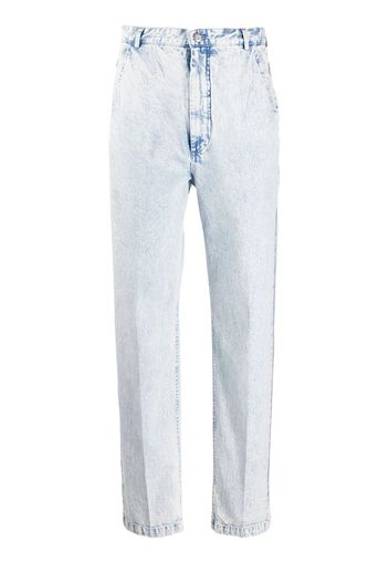 high rise wide-leg jeans