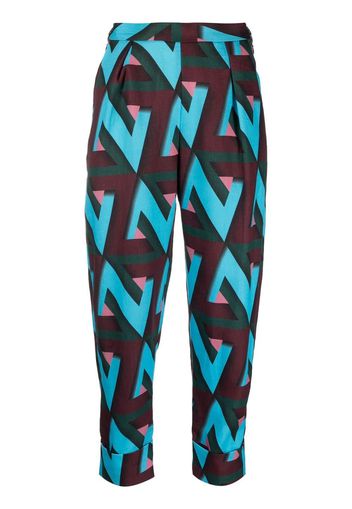 Rachel Comey Westside abstract-print trousers - Blu