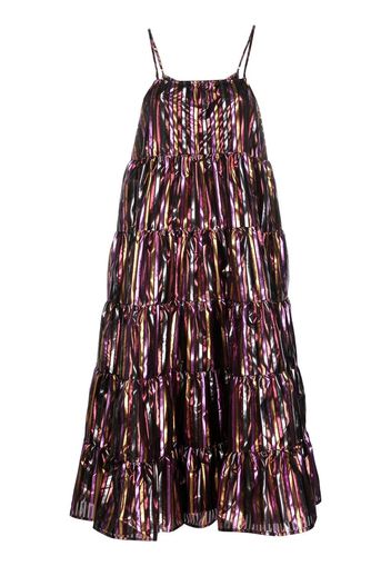 Rachel Comey Abito midi metallizzato Mowin - Rosa