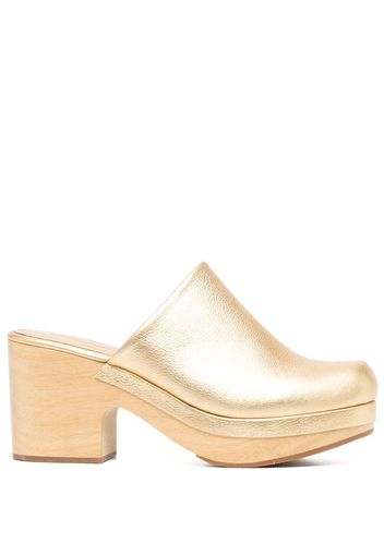 Rachel Comey leather platform mules - Oro