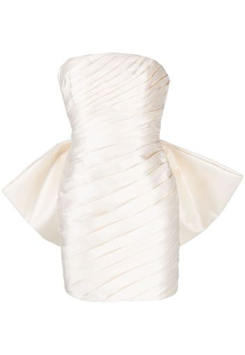 Rachel Gilbert Emmy bow-embellished minidress - Toni neutri