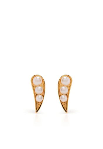 Rachel Jackson pearl-embellished stud earrings - Oro