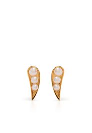 Rachel Jackson pearl-embellished stud earrings - Oro