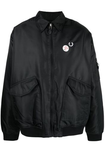 Raf Simons X Fred Perry x Raf Simons Printed Flight jacket - Nero