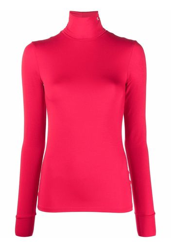 Raf Simons roll-neck jersey top - Rosso