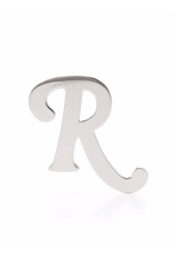 Raf Simons single R-logo earring - Argento