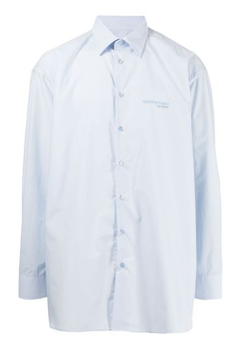 Raf Simons Camicia con stampa - Blu