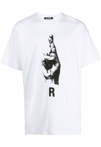 Raf Simons T-shirt con stampa - Bianco