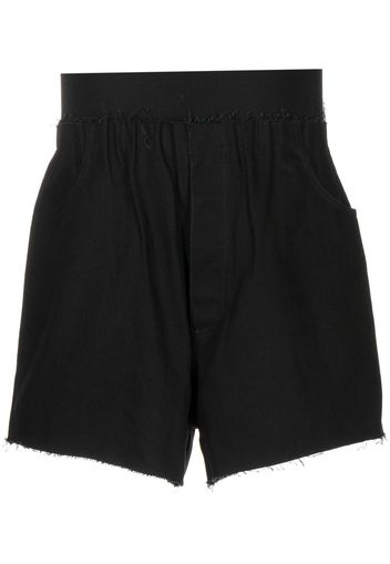 Raf Simons elasticated wide-leg shorts - Nero