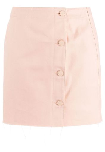 Raf Simons frayed-edge miniskirt - Rosa